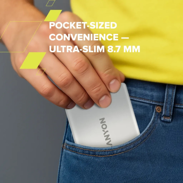 Батарея універсальна Canyon 5000mAh OnPower 500 PD20W Magnetic wireless MagSafe Grey (CNS-CPB500G)