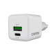 Зарядний пристрій Canyon CU20AC GaN 20W 1xPD 1xQC EU White (CNS-CUW20AC)