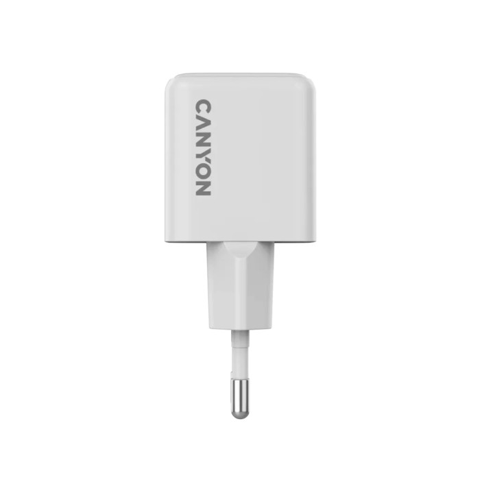 Зарядний пристрій Canyon CU20AC GaN 20W 1xPD 1xQC EU White (CNS-CUW20AC)