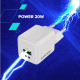 Зарядний пристрій Canyon CU20AC GaN 20W 1xPD 1xQC EU White (CNS-CUW20AC)