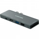Концентратор Canyon 1*Type C PD100W+2*HDMI+1*USB3.0+1*USB2.0+1*SD+1*TF (CNS-TDS05B)