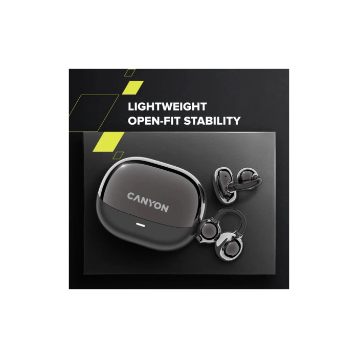 Навушники Canyon OWS Ear Clips OnFlow 14 Black (CNS-TWS14B)
