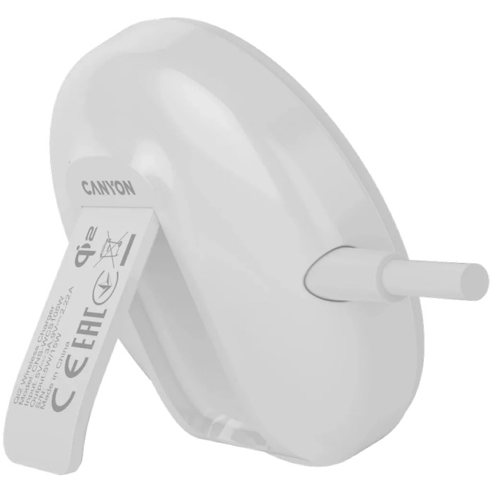 Зарядний пристрій Canyon wireless charger WS-105 15W Qi2 White (CNS-WCS105W)
