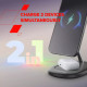 Зарядний пристрій Canyon wireless charger WCS-205 15W Qi2 2in1 White (CNS-WCS205W)