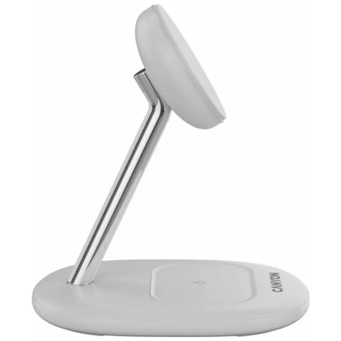 Зарядний пристрій Canyon wireless charger WCS-205 15W Qi2 2in1 White (CNS-WCS205W)