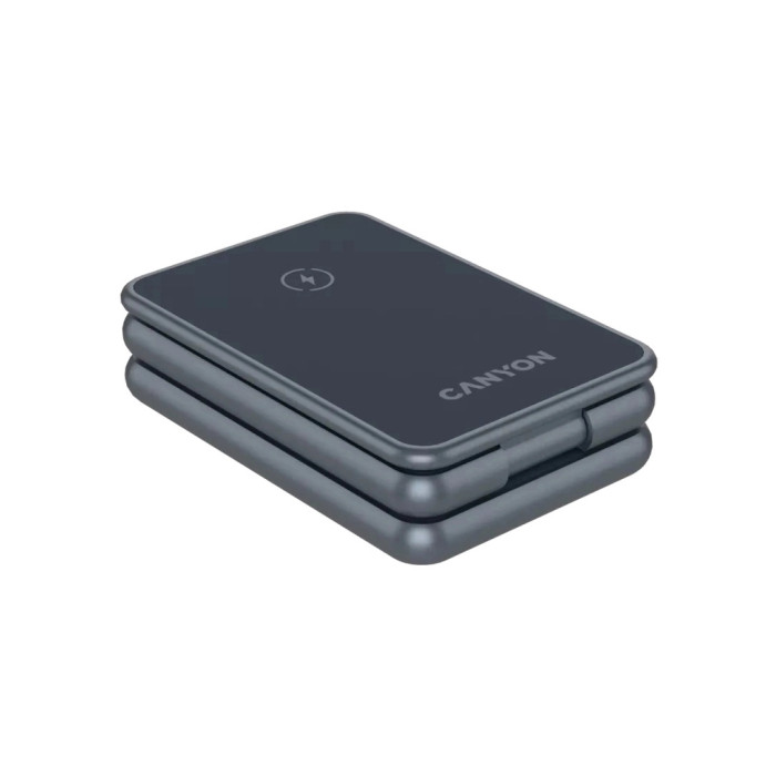Зарядний пристрій Canyon Foldable wireless charger 15W 3in1 Metal (CNS-WCS309M)