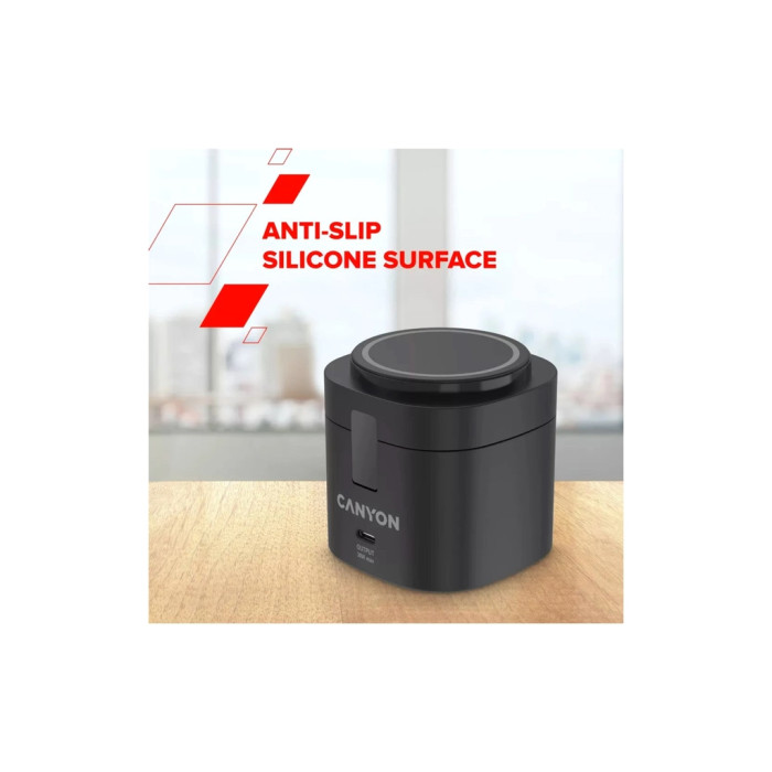 Зарядний пристрій Canyon 4-in-1 wireless charging stand 30W + cable 1.0m white (CNS-WCS405WW/A)