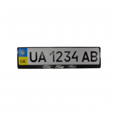 Рамка номерного знака CARLIFE пластик з об'ємними літерами Ford (2шт) (24-004)