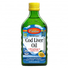 Жирні кислоти Carlson Жир із Печінки Тріски, Смак Лимона, Cod Liver Oil Lemon, 150 (CAR-01351)