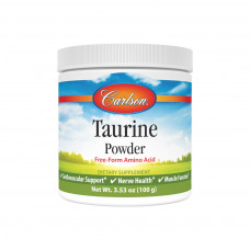 Вітамінно-мінеральний комплекс Carlson Таурін у порошку, Taurine, Amino Acid Powder, 100 гр (CL06945)