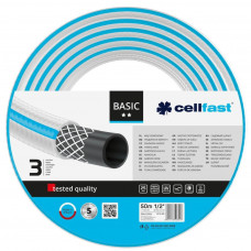 Шланг для поливу Cellfast BASIC, 1/2', 50м, 3 шари, до 25 Бар, -20…+60°C (10-402)