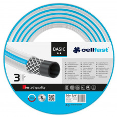 Шланг для поливу Cellfast BASIC, 3/4', 20м, 3 шари, до 25 Бар, -20…+60°C (10-420)