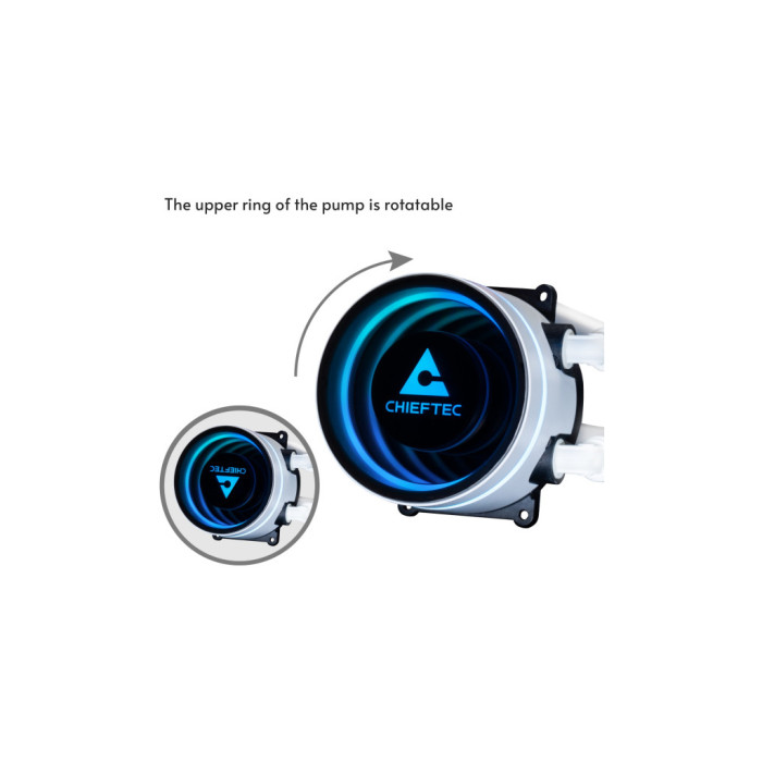 Система рідинного охолодження Chieftec Iceberg 360 ARGB WHITE (CLC-360-RGB-W)