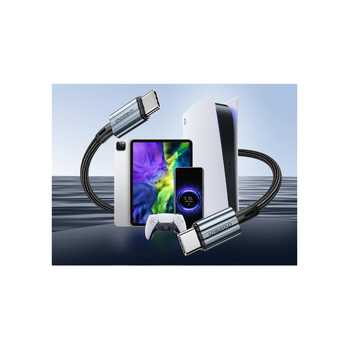 Дата кабель USB-C to USB-C 2.0m PD60W black Choetech (6932112105035)