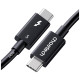 Дата кабель USB-C to USB-C 1.0m Thunderbolt 5 Intel certified Choetech (A3011)