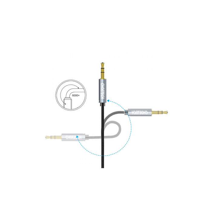 Кабель мультимедійний 3.5mm M to 3.5mm M 1.2m Choetech (AUX002)