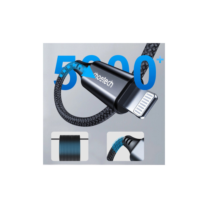 Кабель мультимедійний Lightning to 3.5mm M 2.0m Choetech (AUX009)