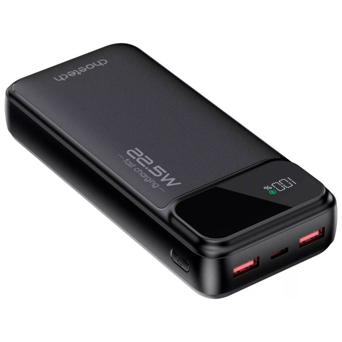 Батарея універсальна Choetech 20000mAh, PD/22.5W, QC/3.0, AFC Samsung, LED (B729)