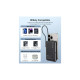 Батарея універсальна Choetech Magnetic Wireless 10000mAh 20W, PD, Qi-15W, USB-C In/Out, build-in cabel, Black (B735-CCBK)