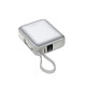 Батарея універсальна Choetech 10000mAh, 35W. PD/3.0, LED Display, buid-in type-C cabel, Silver (B832-SL)