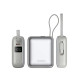 Батарея універсальна Choetech 10000mAh, 35W. PD/3.0, LED Display, buid-in type-C cabel, Silver (B832-SL)