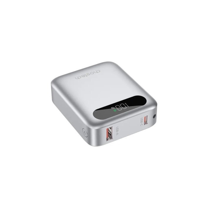 Батарея універсальна Choetech 10000mA, 22.5W, PD, QC, silver (B860-CCSL)