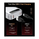 Батарея універсальна Choetech 10000mA, 22.5W, PD, QC, silver (B860-CCSL)