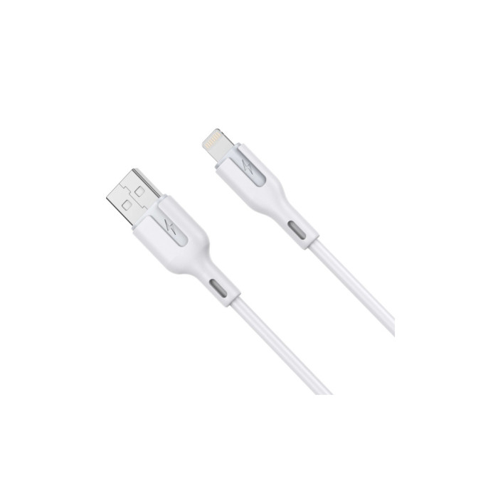 Дата кабель USB 2.0 AM to Lightning 1.0m 2.4A white Choetech (XAL-0003-WH-V2)