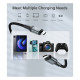 Дата кабель USB-C to USB-C 2.0m USB4 Gen 3 240W 8K Choetech (XCC-1042)