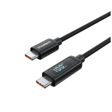 Дата кабель USB-C to USB-C 1.8m PD100W digital display silicone Choetech (XCC-1063)