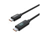 Дата кабель USB-C to USB-C 1.8m PD100W digital display silicone Choetech (XCC-1063)