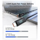 Дата кабель USB-C to USB-C 1.2m PD100W digital display silicone Choetech (XCC-1064)