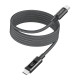 Дата кабель USB-C to USB-C 1.2m PD60W magnetic digital display nylon gray Choetech (XCC-1067-GY)