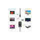 Кабель мультимедійний USB-C to VGA M 1.8m black Choetech (XCV-1801-BK)