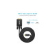 Кабель мультимедійний USB-C to VGA M 1.8m black Choetech (XCV-1801-BK)