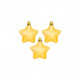 Ялинкова іграшка Chomik Зірка 3шт (6см) золоті (5901292688639GOLD)