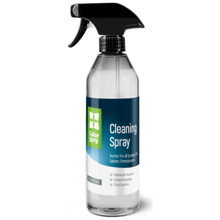 Спрей для очищення ColorWay Cleaning Kit, Large, OLED/LED/LCD/TFT, 550ml, microfibre*2 (CW-5500)