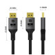 Кабель мультимедійний DisplayPort M to DisplayPort M 1.5m V1.4 8K black ColorWay (CW-CBDP093-BK)