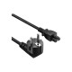 Кабель живлення C5 1.0m black ColorWay (CW-CBP084-BK)