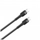 Дата кабель ColorWay USB-C to USB-C 0.3m 3А black (CW-CBPDCC054-BK)