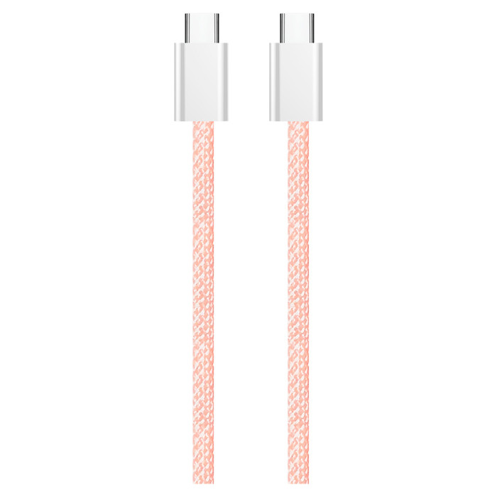 Дата кабель USB-C to USB-C 1.0m 60W 3.0А pink ColorWay (CW-CBPDCC061-P)