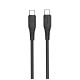 Дата кабель USB-C to USB-C 2.0m 3A 60W textured PVC black ColorWay (CW-CBPDCC095-BK)