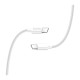 Дата кабель USB-C to USB-C 2.0m 5A 100W zinc alloy braided white ColorWay (CW-CBPDCC099-WT)