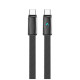 Дата кабель USB-C to USB-C 1.0m 5A 100W ultra-thin black ColorWay (CW-CBPDCC100-BK)