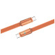 Дата кабель USB-C to USB-C 1.0m 5A 100W ultra-thin orange ColorWay (CW-CBPDCC100-OR)