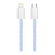 Дата кабель USB-C to Lightning 1.0m 27W purple ColorWay (CW-CBPDCL061-PU)