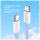 Дата кабель USB-C to Lightning 1.0m 27W purple ColorWay (CW-CBPDCL061-PU)