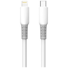 Дата кабель USB-C to Lightning 1.0m PD30W liquid silicone white ColorWay (CW-CBPDCL093-WT)