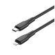 Дата кабель USB-C to Lightning 2.0m PD30W textured PVC black ColorWay (CW-CBPDCL095-BK)