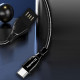 Дата кабель USB 2.0 AM to Type-C 1.0m metal spring black ColorWay (CW-CBUC015-BK)